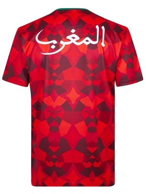 Morocco maglia da casa rossa uniforme da calcio da uomo SS first football kit tops maglia sportiva 2023